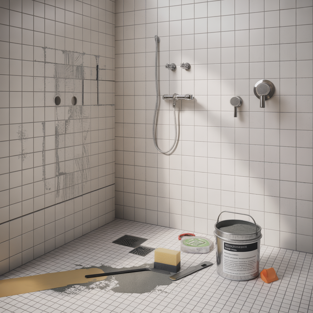 omfogning av kakelfogar i dusch steg for steg guide